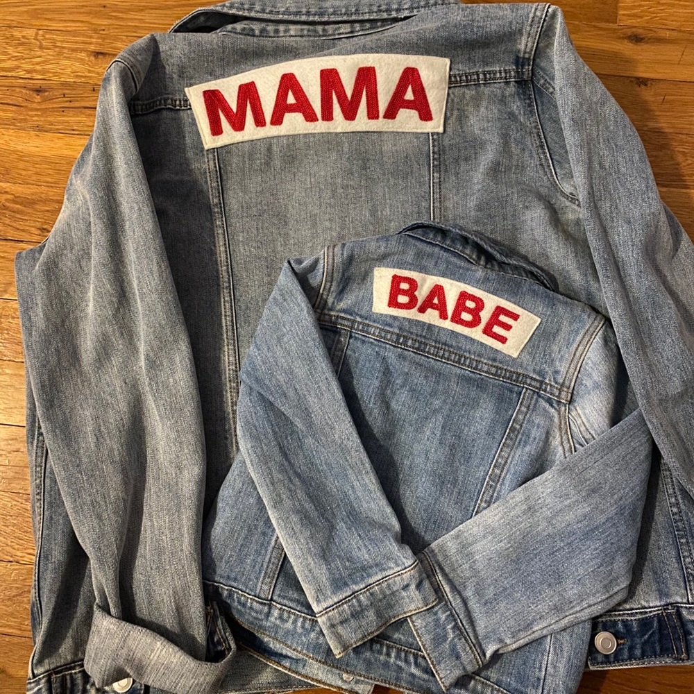 Mom and toddler matching jacket